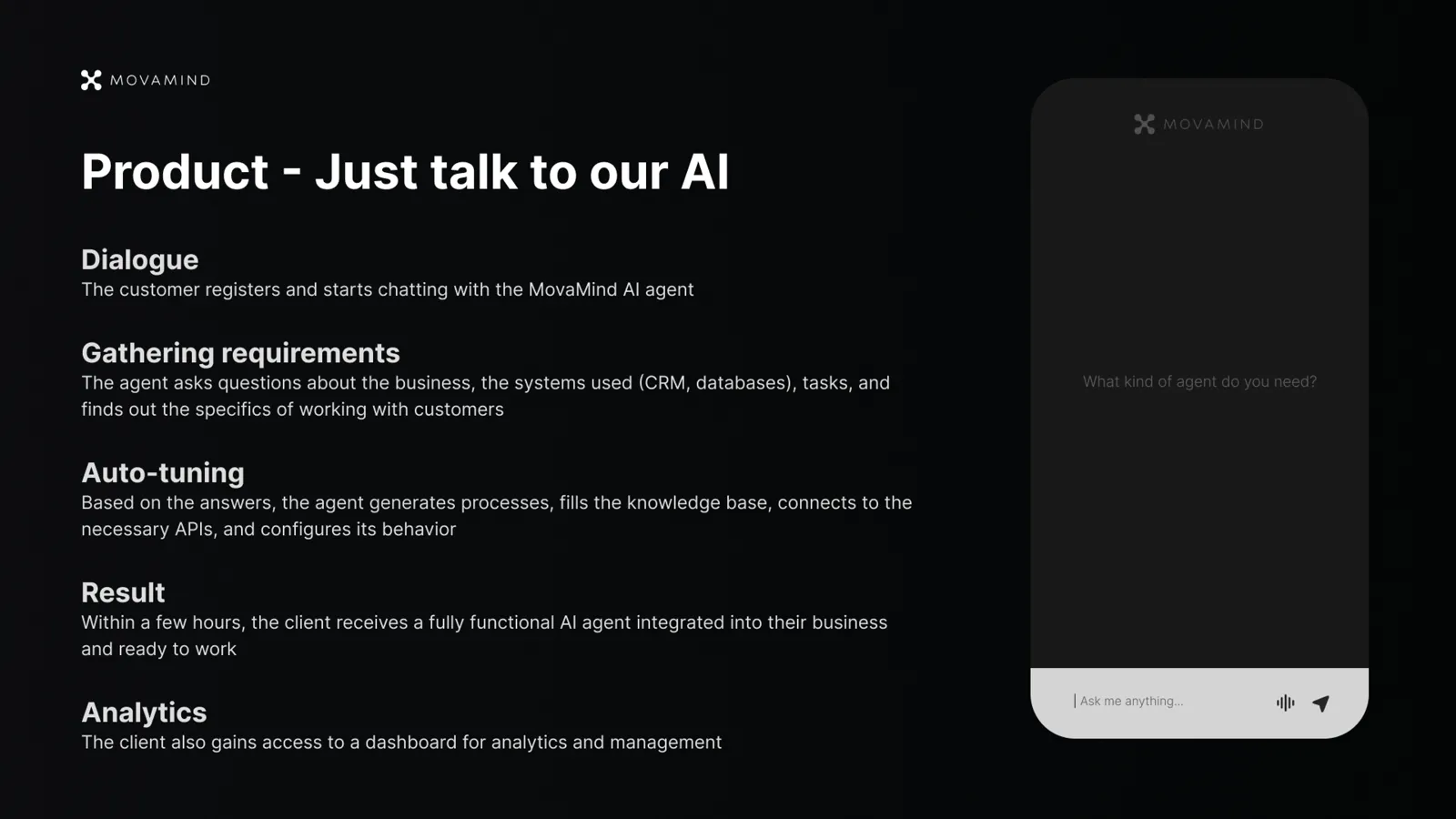 Pitch deck: product